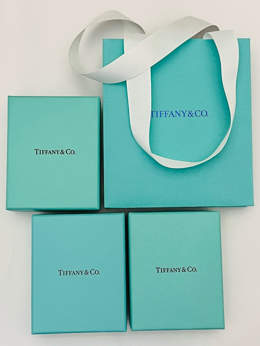 Tiffany 7pc Jewelry Boxes, Pouches, and Gift Bag Lot